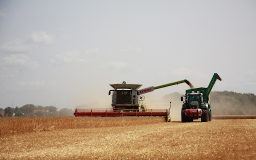 Wheat Harvesting Scene  from Chrome web store to be run with OffiDocs Chromium online