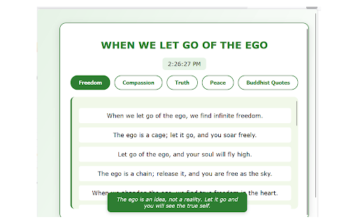 When We Let Go of the Ego  from Chrome web store to be run with OffiDocs Chromium online
