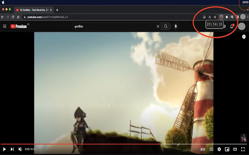 When will it end?  from Chrome web store to be run with OffiDocs Chromium online