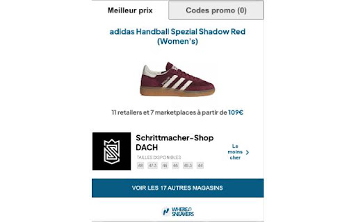 Where Sneakers Find the best price  from Chrome web store to be run with OffiDocs Chromium online
