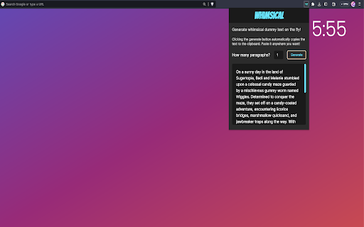 Whimsical  from Chrome web store to be run with OffiDocs Chromium online
