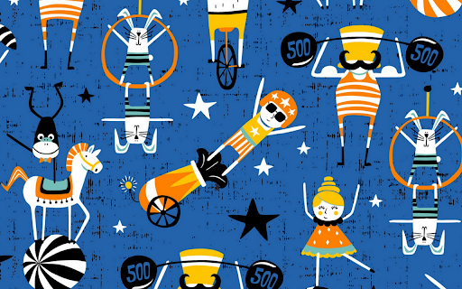Whimsical Circus Pattern  from Chrome web store to be run with OffiDocs Chromium online