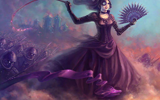 Whip Wielding Lady with Army  from Chrome web store to be run with OffiDocs Chromium online