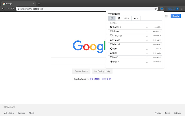 WhiteBox  from Chrome web store to be run with OffiDocs Chromium online