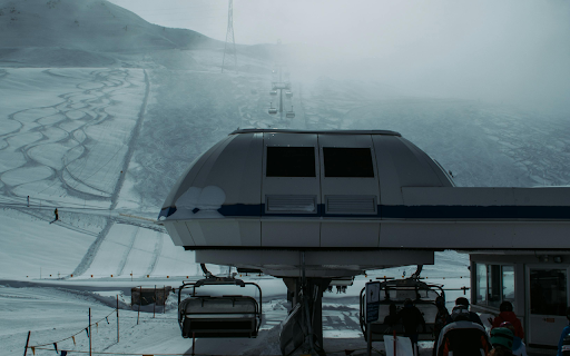 White Building on Snowfield  from Chrome web store to be run with OffiDocs Chromium online