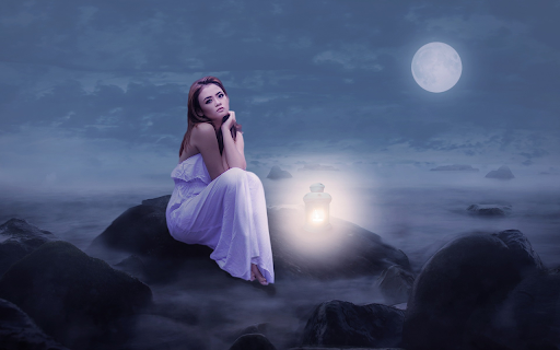 White dress girl  from Chrome web store to be run with OffiDocs Chromium online