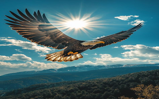 White eagle wallpaper  from Chrome web store to be run with OffiDocs Chromium online