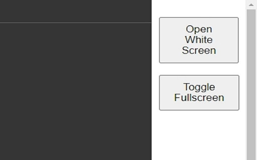 White Screen Extension  from Chrome web store to be run with OffiDocs Chromium online