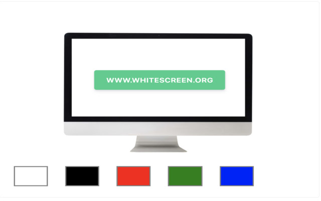WhiteScreen Online White Screen Page  from Chrome web store to be run with OffiDocs Chromium online