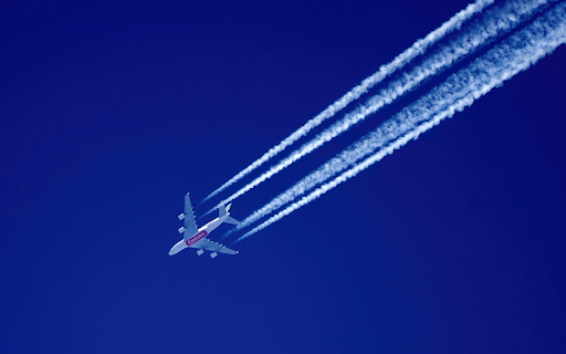 White streaks in the blue sky  from Chrome web store to be run with OffiDocs Chromium online