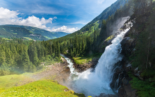 White waterfall  from Chrome web store to be run with OffiDocs Chromium online