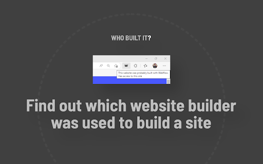 Who Built It  from Chrome web store to be run with OffiDocs Chromium online
