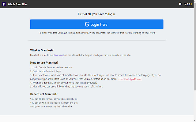 Whole Form Filler CTH  from Chrome web store to be run with OffiDocs Chromium online