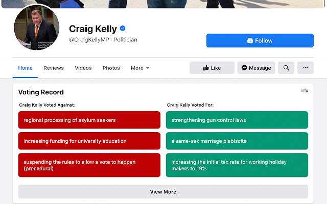 Who Voted  from Chrome web store to be run with OffiDocs Chromium online