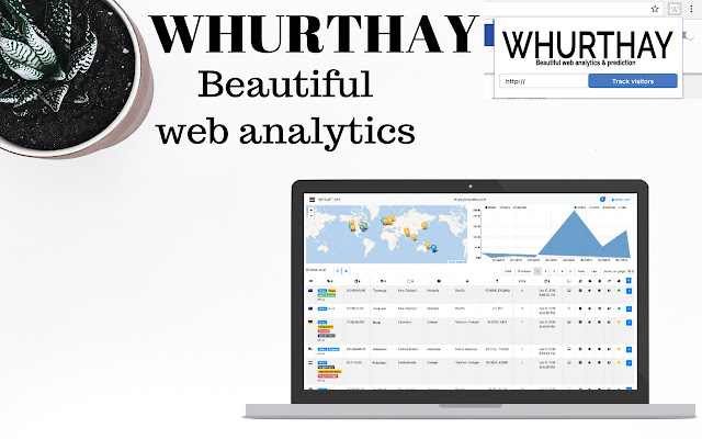 Whurthay-webanalyse van de Chrome-webwinkel wordt uitgevoerd met OffiDocs Chromium online
