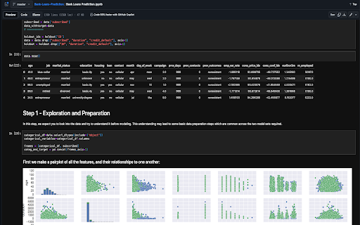 Wide GitHub Notebooks  from Chrome web store to be run with OffiDocs Chromium online