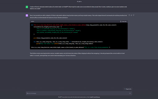 WIDEGPT  from Chrome web store to be run with OffiDocs Chromium online