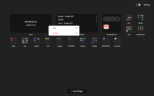 widget chrome extension  from Chrome web store to be run with OffiDocs Chromium online