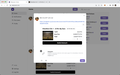 WidgetKit  from Chrome web store to be run with OffiDocs Chromium online