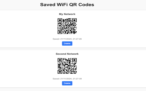 WiFi QR Code Generator  from Chrome web store to be run with OffiDocs Chromium online
