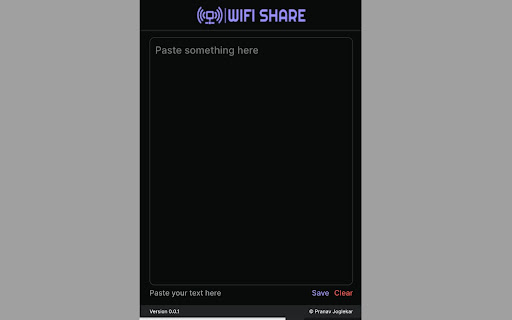 Wifi Share  from Chrome web store to be run with OffiDocs Chromium online