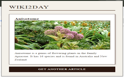 Wiki2Day  from Chrome web store to be run with OffiDocs Chromium online