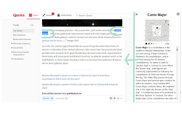 Wiki Lookup  from Chrome web store to be run with OffiDocs Chromium online