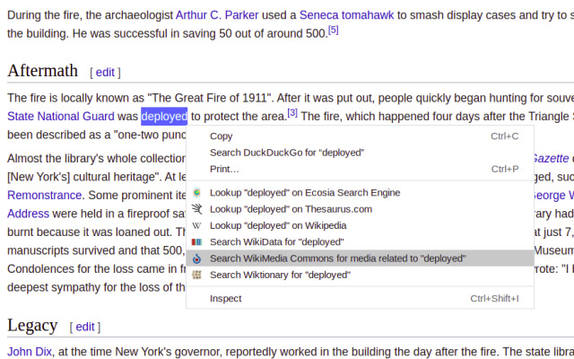 חיפוש Wikimedia Commons מחנות האינטרנט של Chrome שיופעל עם OffiDocs Chromium באינטרנט