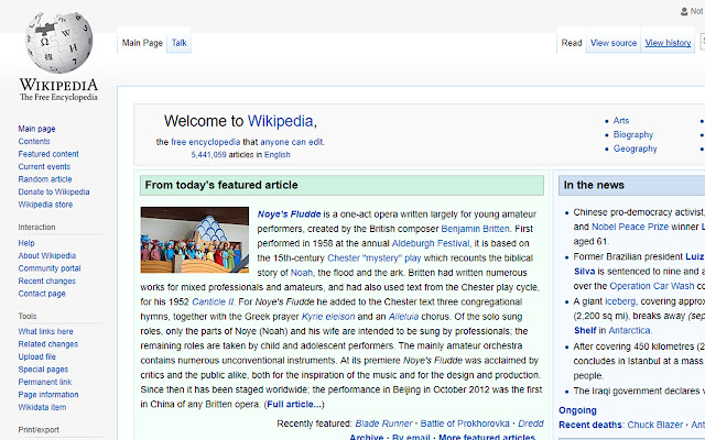 Wikipedia Açıcı din magazinul web Chrome va fi rulat cu OffiDocs Chromium online