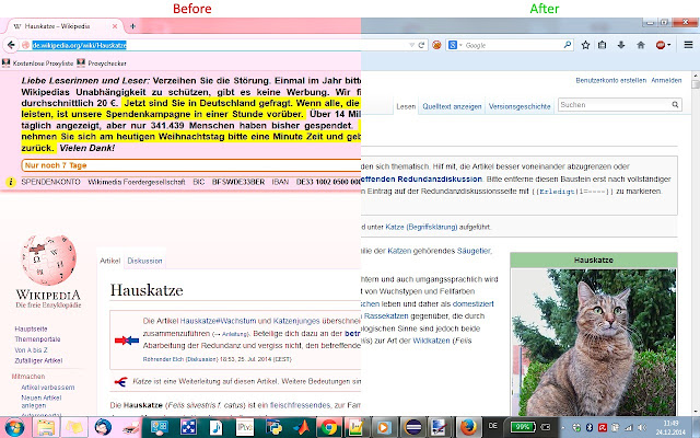 Wikipedia Ad Free  from Chrome web store to be run with OffiDocs Chromium online