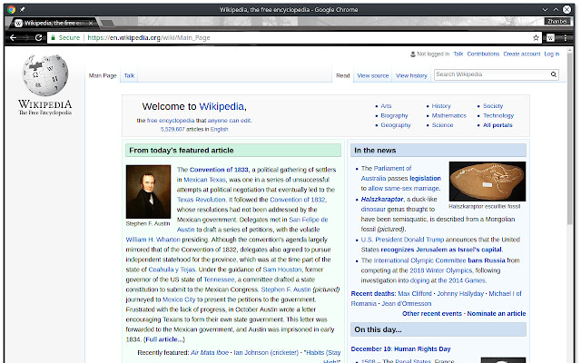Wikipedia Layout Controller  from Chrome web store to be run with OffiDocs Chromium online