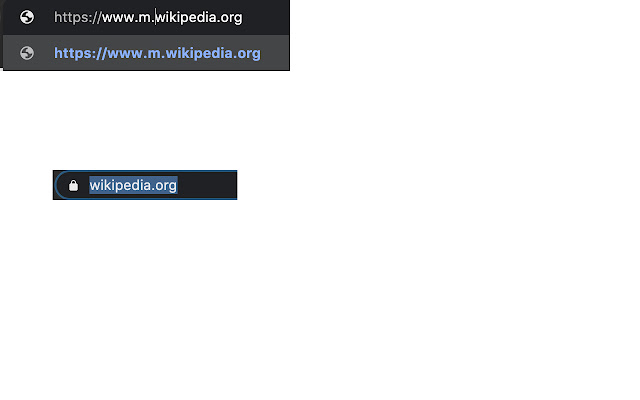 WikipediaMobile2Desktop  from Chrome web store to be run with OffiDocs Chromium online