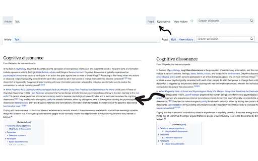 Wikipedia Modernizer  from Chrome web store to be run with OffiDocs Chromium online