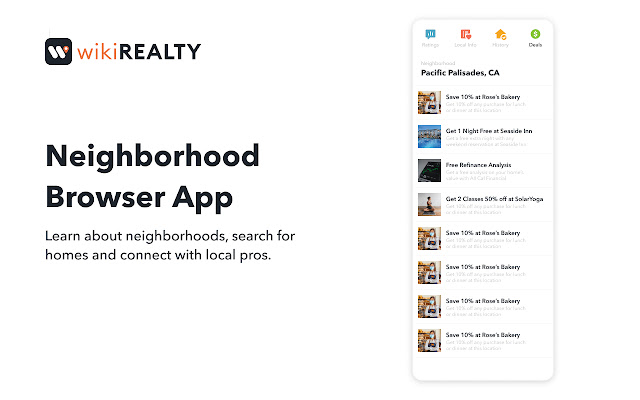WikiRealty: Neighborhood Search  from Chrome web store to be run with OffiDocs Chromium online