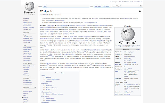 Wiki Rocket Science  from Chrome web store to be run with OffiDocs Chromium online