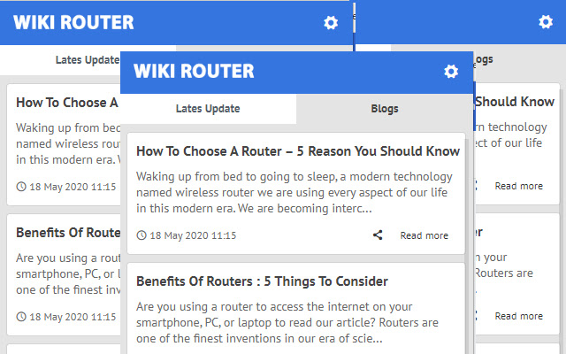 Wiki Router Latest News Update  from Chrome web store to be run with OffiDocs Chromium online