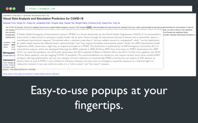 WikiSnip  from Chrome web store to be run with OffiDocs Chromium online