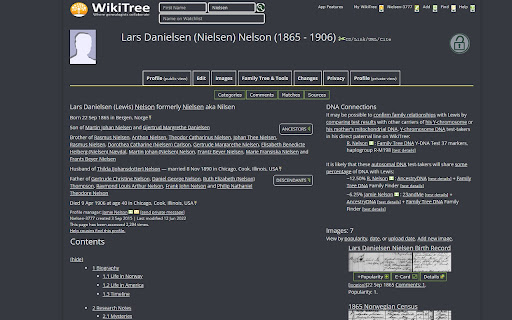 WikiTree Browser Extension (Preview)  from Chrome web store to be run with OffiDocs Chromium online