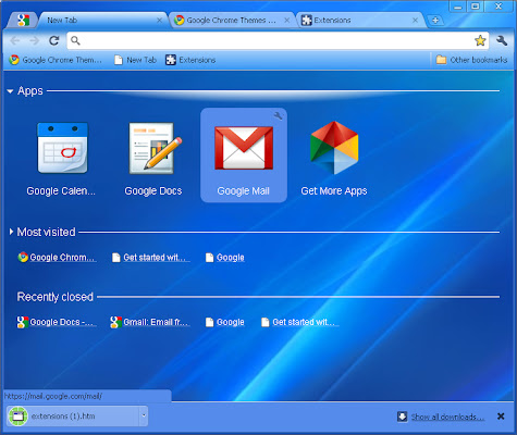 Win7 Seven Theme  from Chrome web store to be run with OffiDocs Chromium online