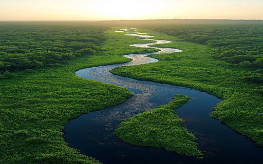 Winding river wallpaper  from Chrome web store to be run with OffiDocs Chromium online