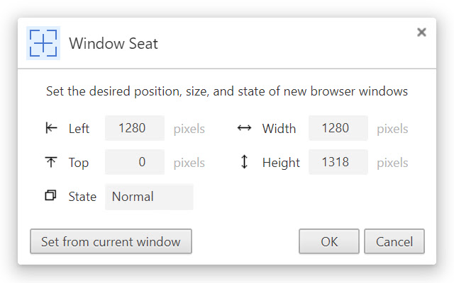 Window Seat  from Chrome web store to be run with OffiDocs Chromium online