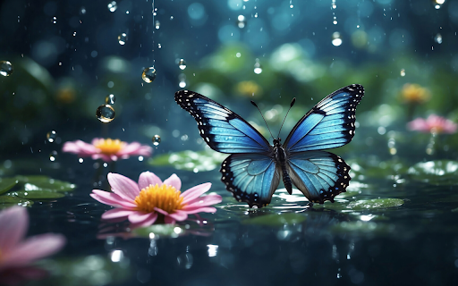 Wings in the Rain – A Moment of Fragile Beauty  from Chrome web store to be run with OffiDocs Chromium online