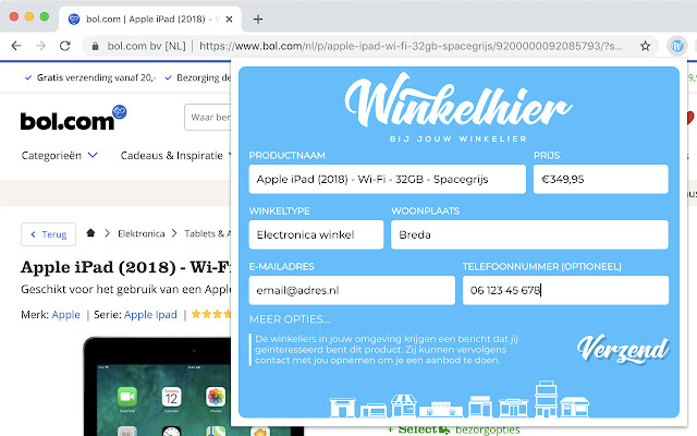 WinkelHier  from Chrome web store to be run with OffiDocs Chromium online