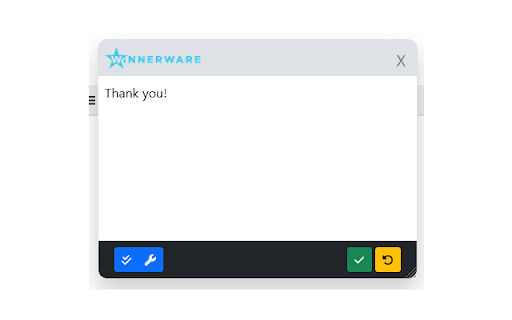 WinnerWare Extension  from Chrome web store to be run with OffiDocs Chromium online