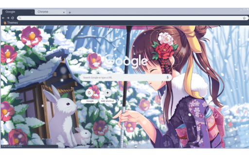 Winter Bunnies  from Chrome web store to be run with OffiDocs Chromium online