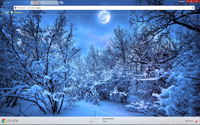 Winter Moon 1920*1080  from Chrome web store to be run with OffiDocs Chromium online
