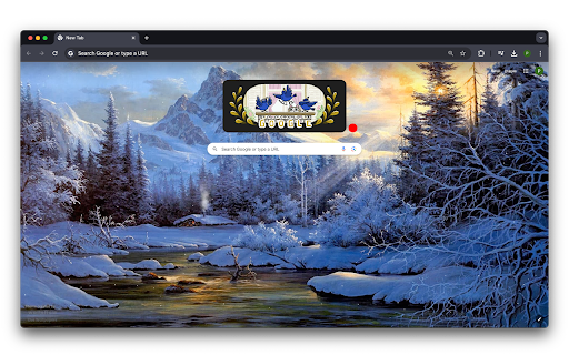 Winter Mountain Sunset  from Chrome web store to be run with OffiDocs Chromium online