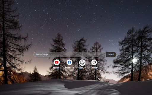 Winter Night Serenity  from Chrome web store to be run with OffiDocs Chromium online