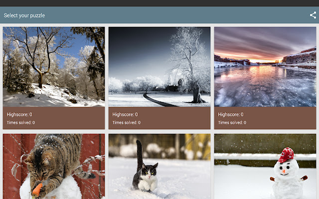 Winter Puzzle  from Chrome web store to be run with OffiDocs Chromium online