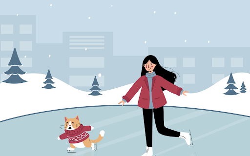 Winter Skating Fun  from Chrome web store to be run with OffiDocs Chromium online